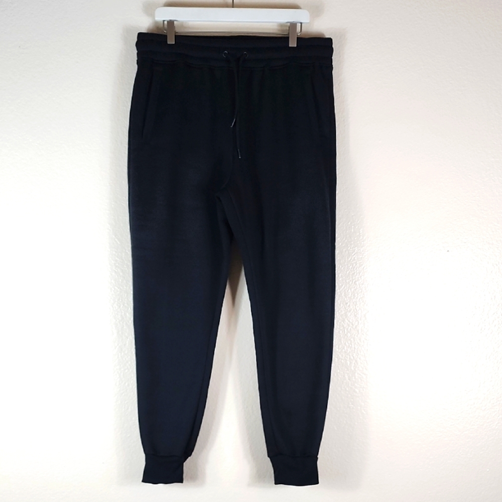 Motion Pro Men's Black Thick & Warm Jogger Pants